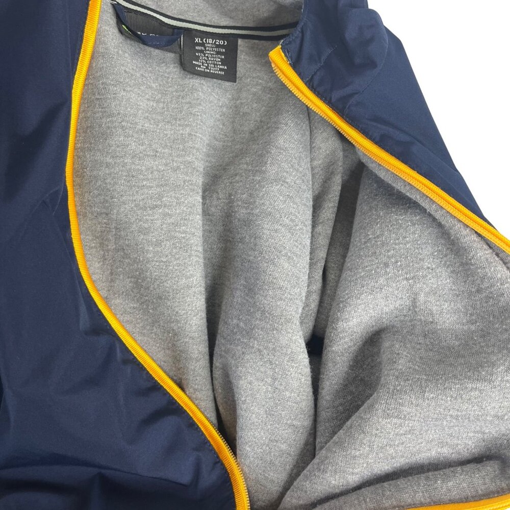 Tek Gear Front Zip Jacket Womens XL Blue Yellow Lined Activewear - Picture 6 of 9